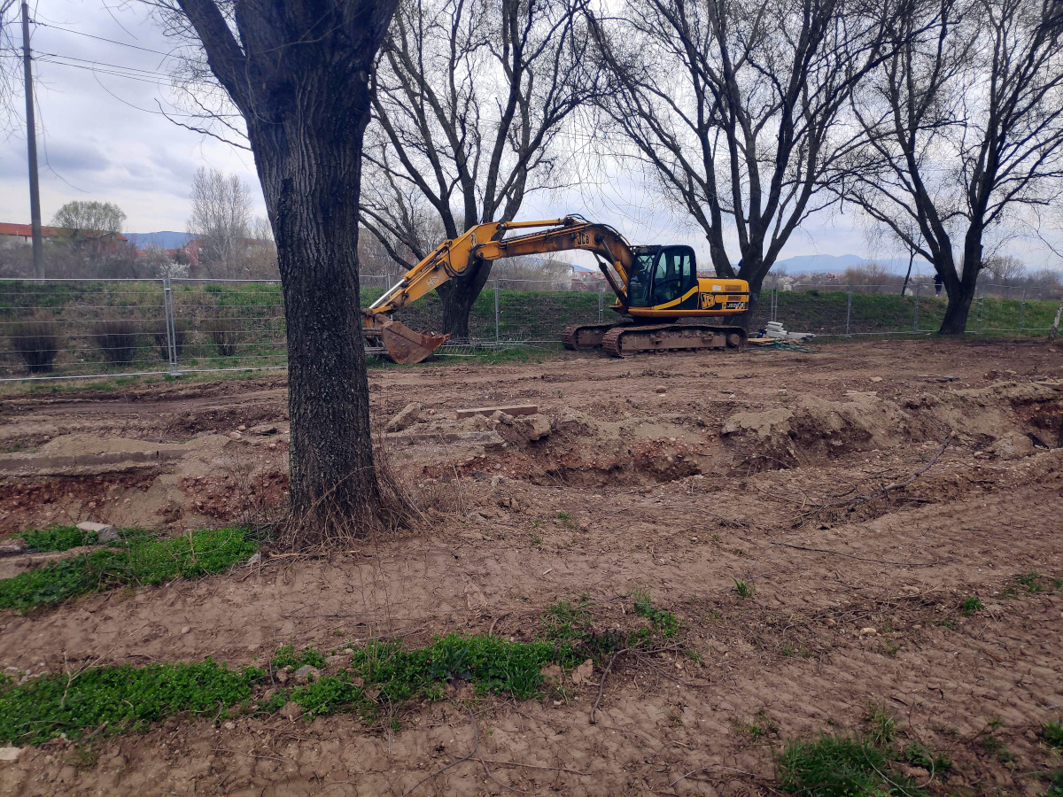 Izgradnja dalekovoda kej, slika4, mart 2023; foto: JV-Nikola Đukić