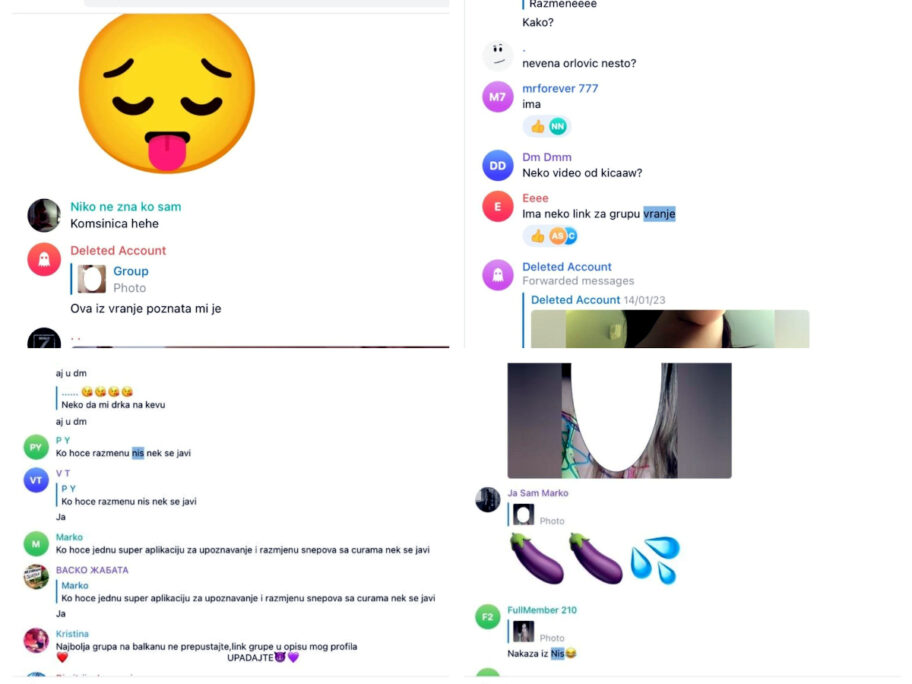 Telegram poruke Nis Vranje foto BIRN