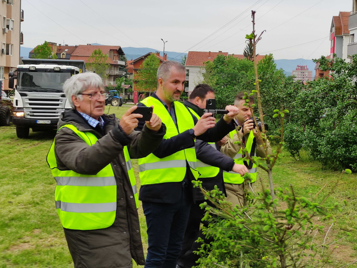 Krstić, Rajić i Đurović na terenu; foto: JV-Tamara Todorović