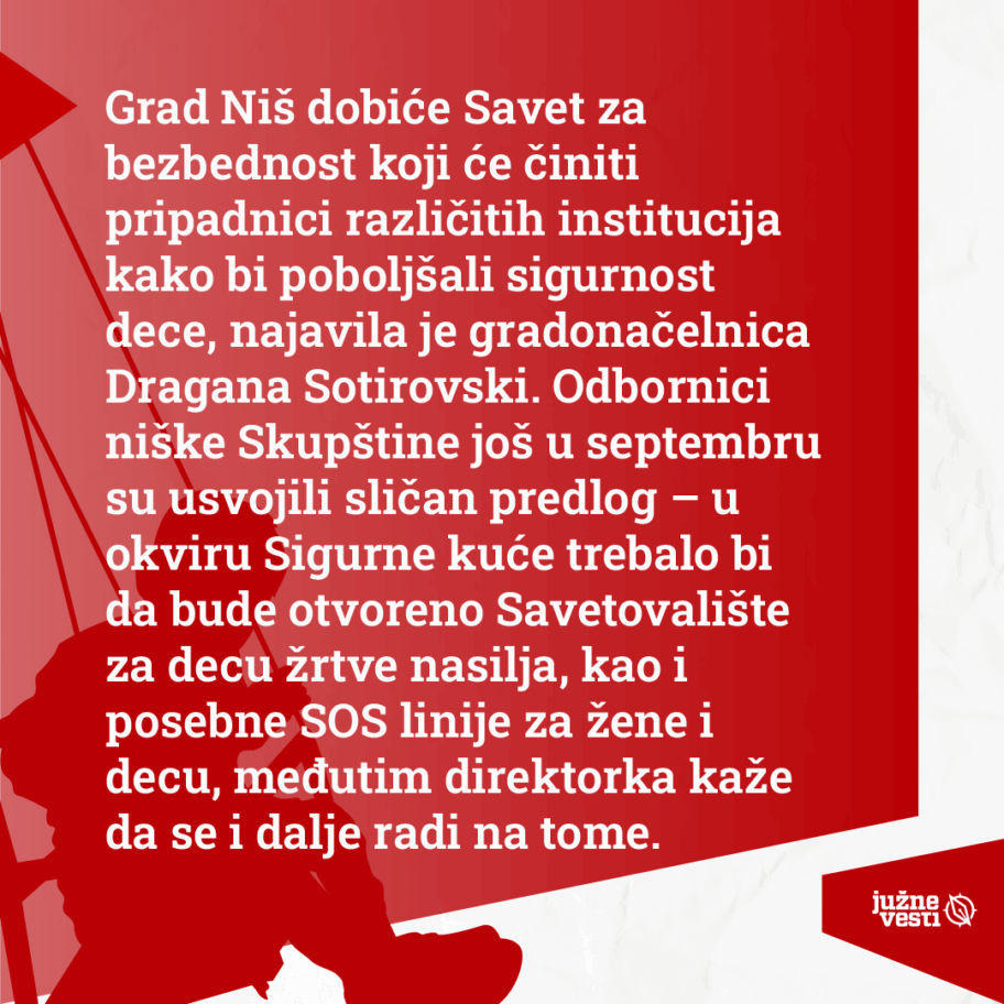 Niš dobija Savet za bezbednost dece, a već je trebalo da dobije Savetovalište za decu žrtve nasilja 3 2 3