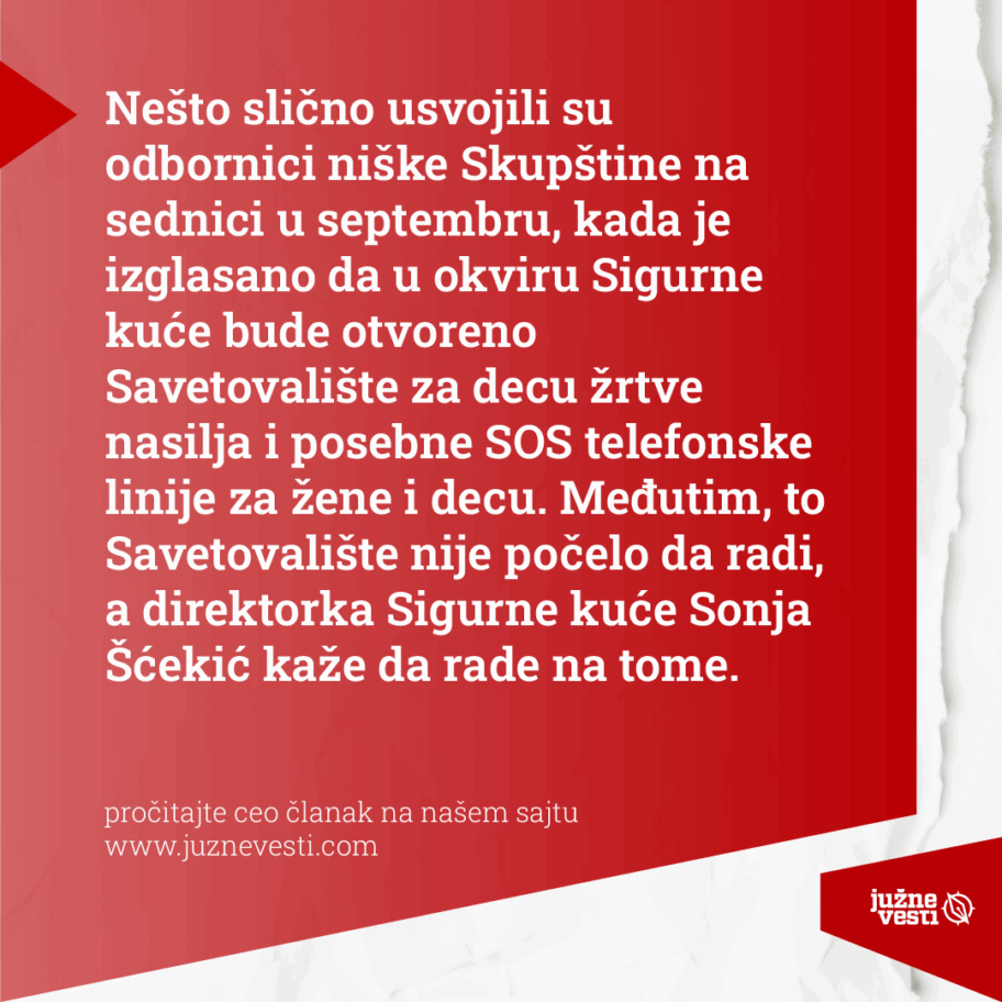 Niš dobija Savet za bezbednost dece, a već je trebalo da dobije Savetovalište za decu žrtve nasilja 5 4 3