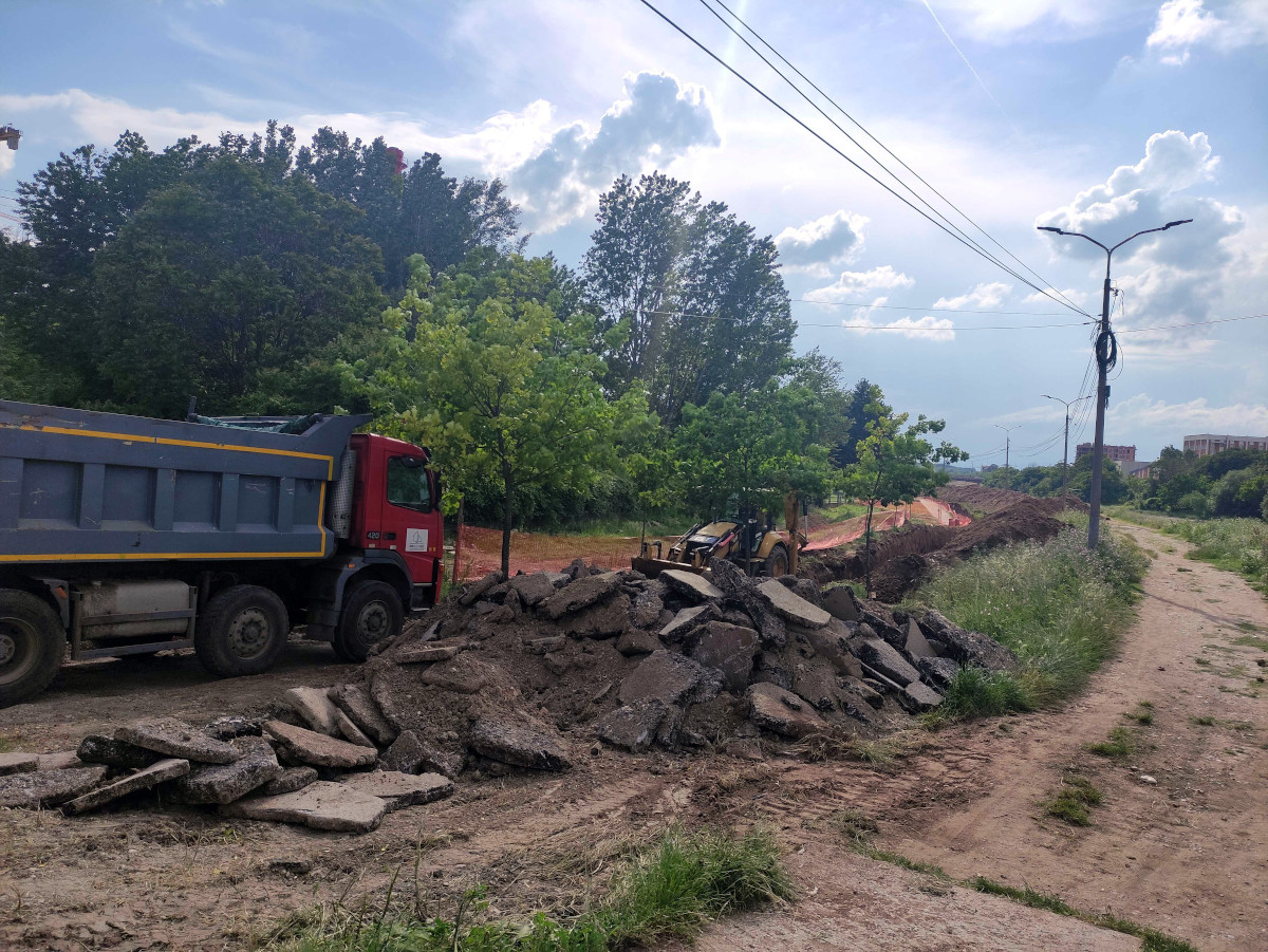 Izgradnja dalekovoda na keju 1, maj-jun 2023; foto: JV-Ljubica Jocić