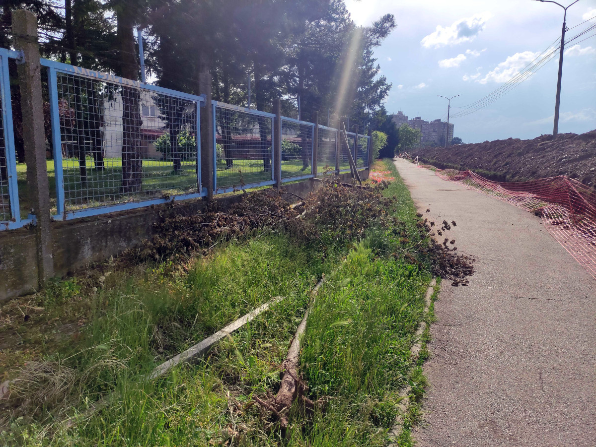 Izgradnja dalekovoda na keju 9, maj-jun 2023; foto: JV-Ljubica Jocić