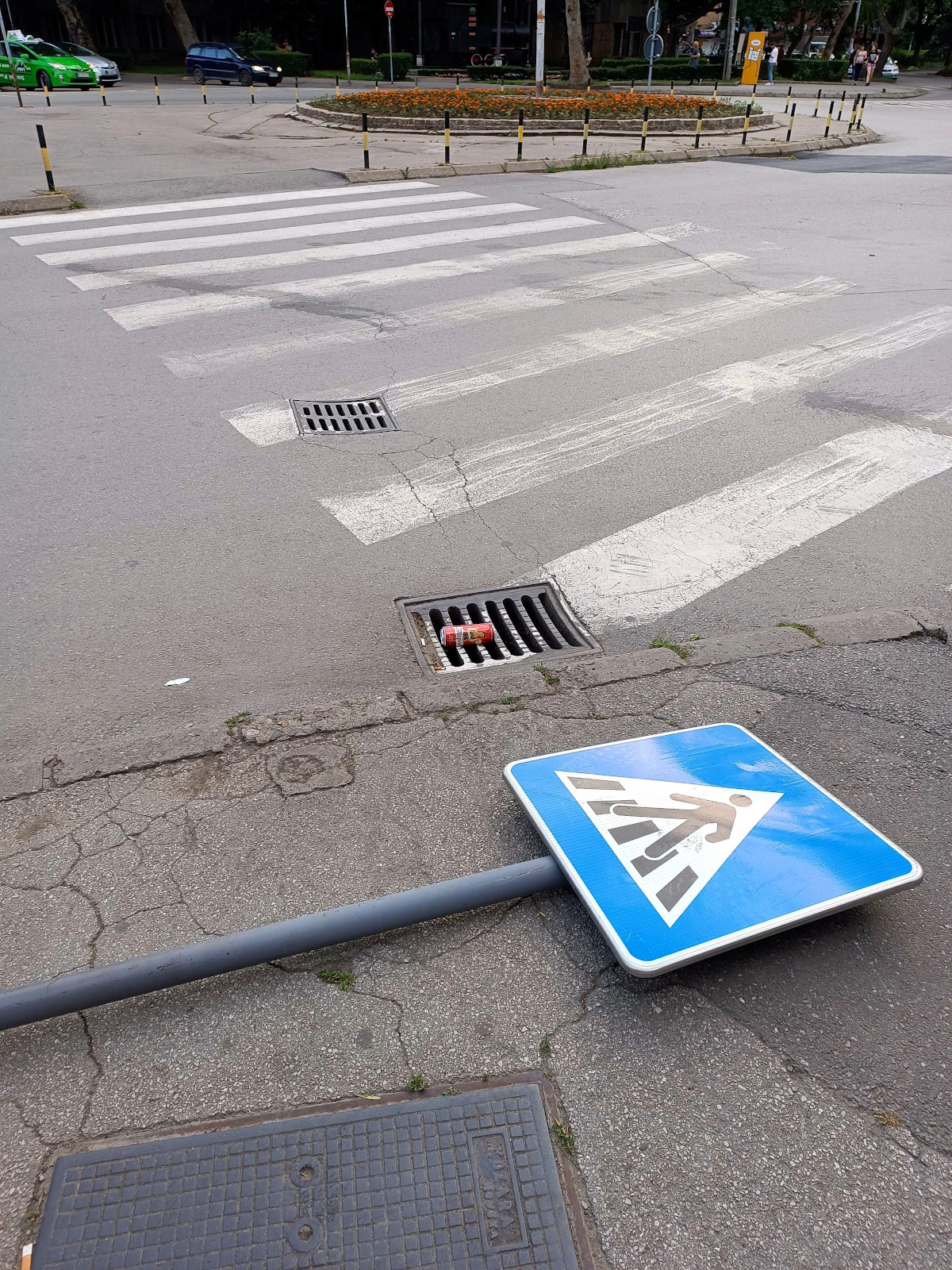 Onesvešćen pešački 1; foto: JV-Tamara Radovanović