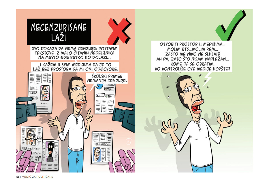 Vučić nezenzurisane laži; foto: Marko Somborac