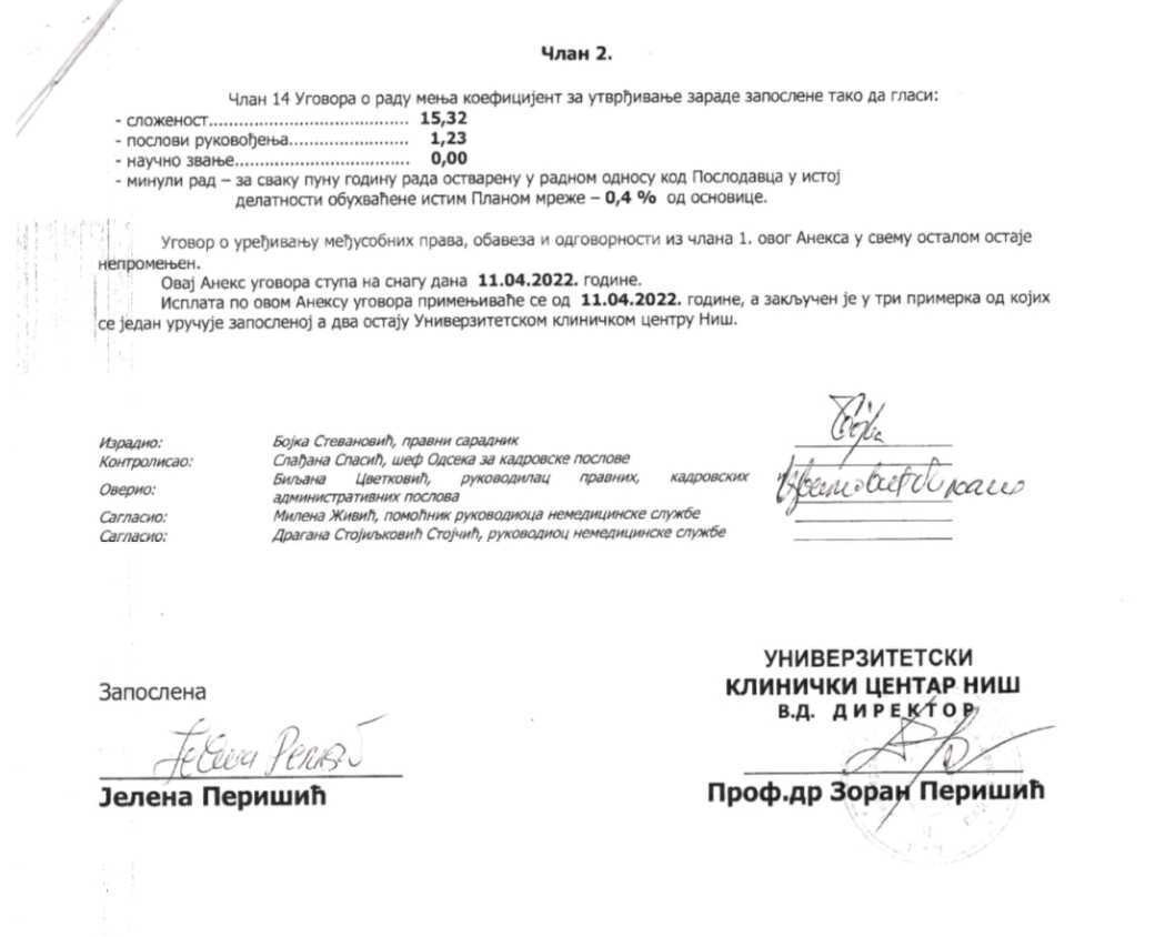aneks Jelena Perišić