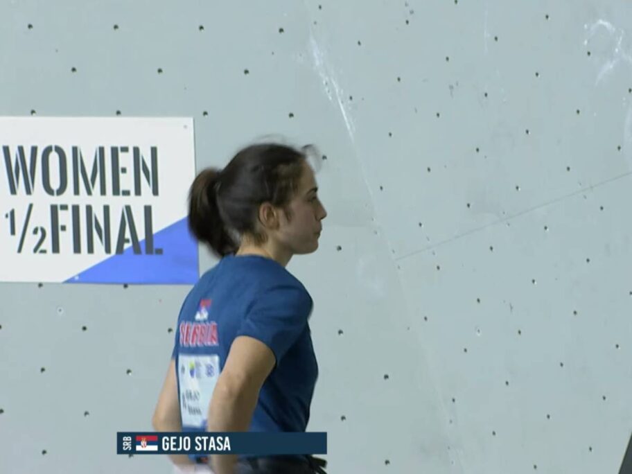 Staša Gejo u finalu evropskih kvalifikacija za Olimpijske igre 9 stasa gejo ifsc printscreen