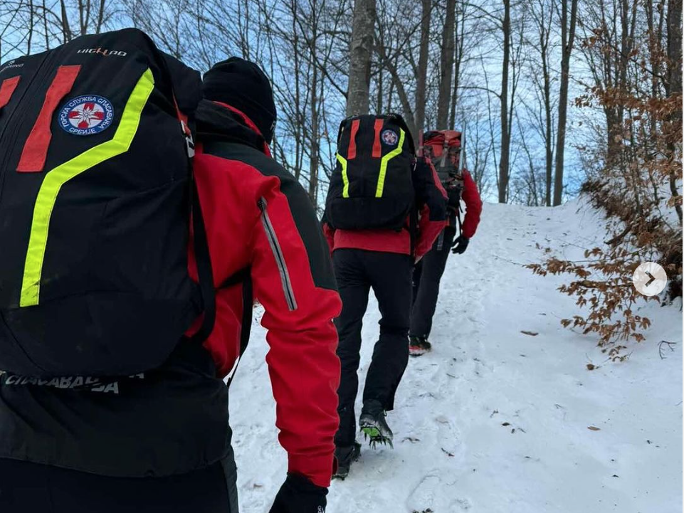 Gorska služba spasila planinara zaglavljenog u steni u blizini Trema 1 Screenshot 2024 01 16 at 10 48 46