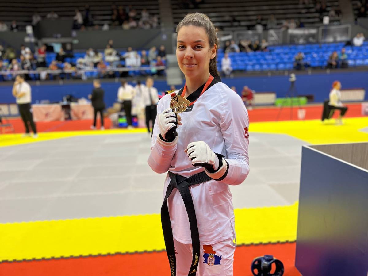 Nišlijka najmlađi seniorski prvak Srbije u tekvondou 1 iva petrovic tekvondo klub asteriks