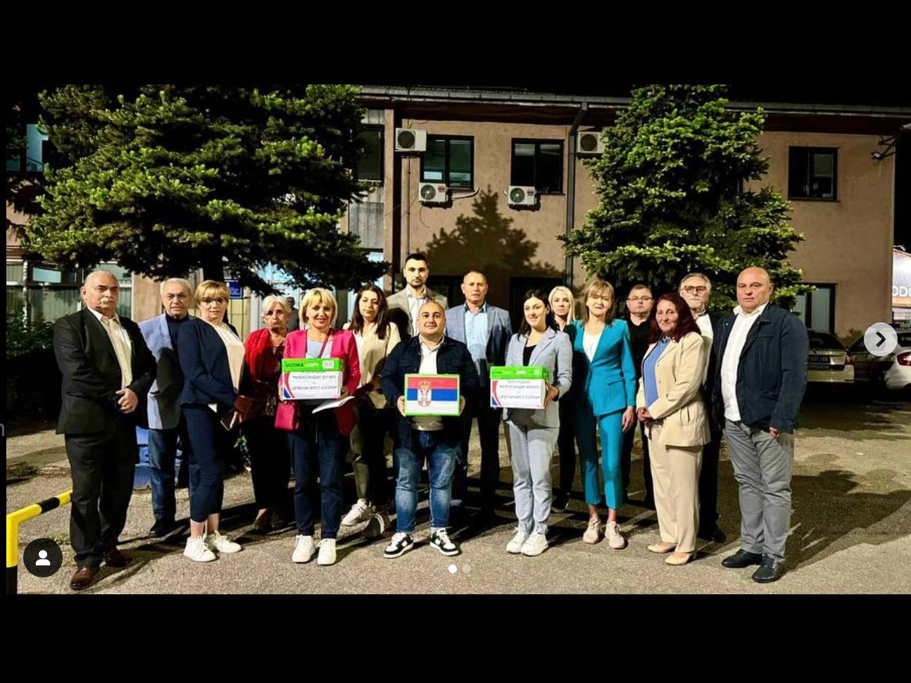 Predaja potpisa u Crvenom Krstu