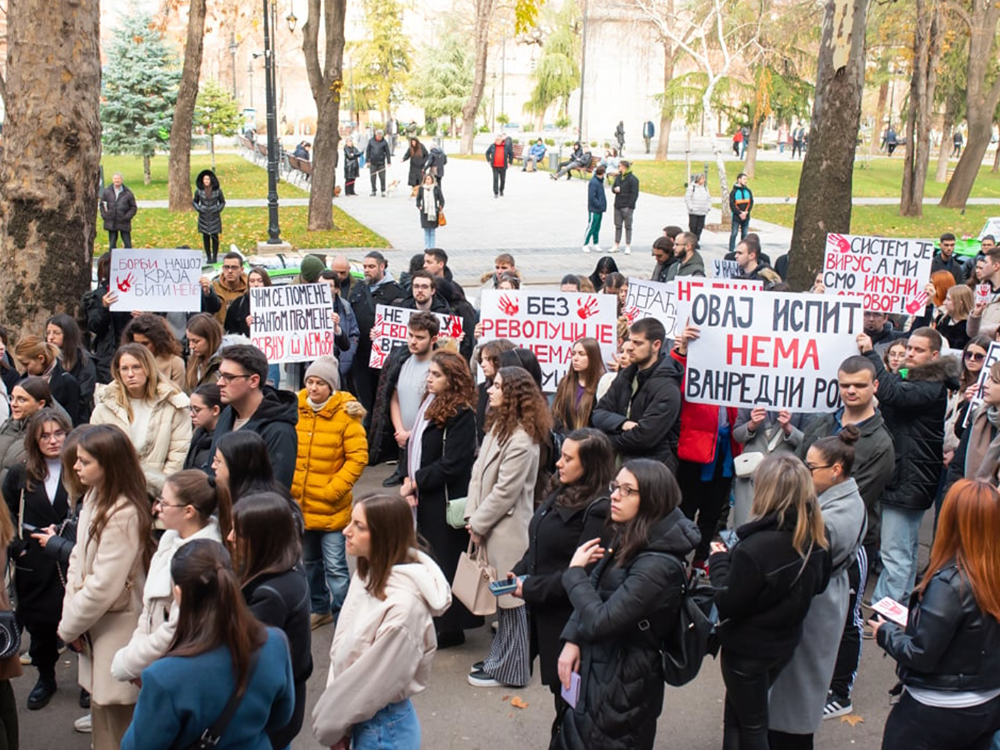 protest, studenti, blokada