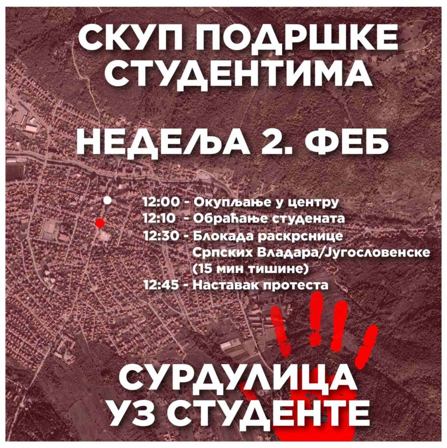 Surdulica je ustala - u nedelju blokada, protest i ćutnja u centru 2 surdulica 2