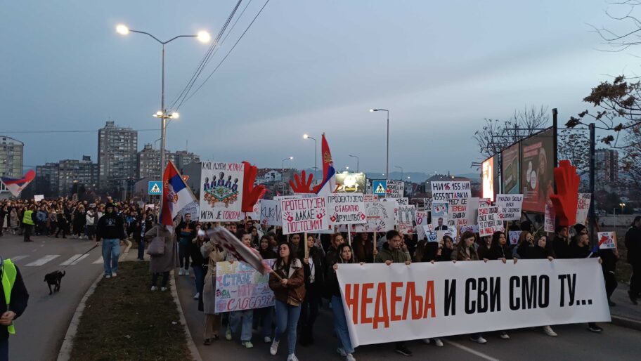 "Tamo daleko", "Pravde još nema" i "Dosta ćutanja" - Niš stao uz Novi Sad i studente 19 1738511829358