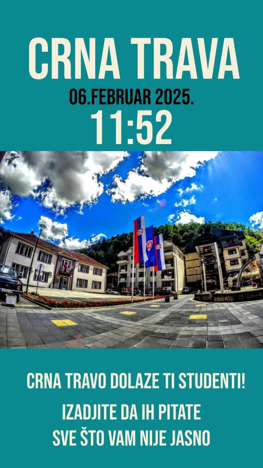 "Crna Travo, dolaze ti studenti" - prvo okupljanje u opštini sa oko 1.000 stanovnika 2 crna trava