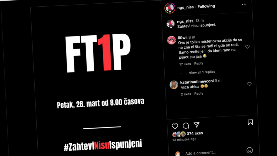 Misteriozna najava niških studenata - akcija FT1P u petak u 8 2 Screenshot 2025 03 26 at 22.35.30