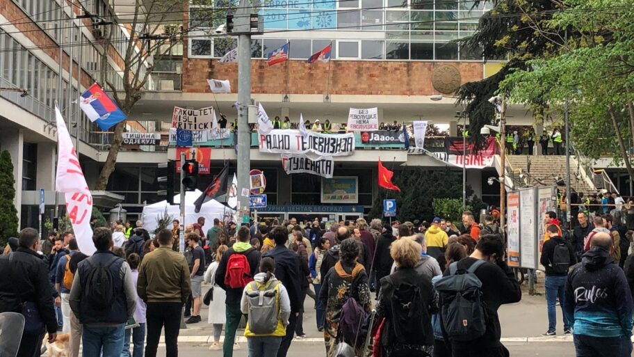 Blokada RTS-a u Beogradu traje već tri dana 7 40319b70 1b4d 11f0 a562 4fbbfa5ff5e1
