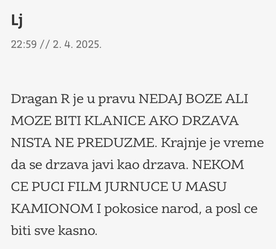 Nikad agresivniji komentari protiv studenata na Južnim vestima 2 487213733 1015243456670375 8395399775955214171 n