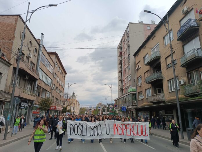 Niški studenti izvršili vanrednu inspekciju Prosvetne inspekcije 7 IMG 20250410 122434