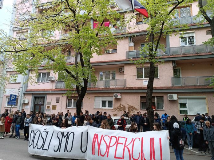 Niški studenti izvršili vanrednu inspekciju Prosvetne inspekcije 6 IMG 20250410 123754