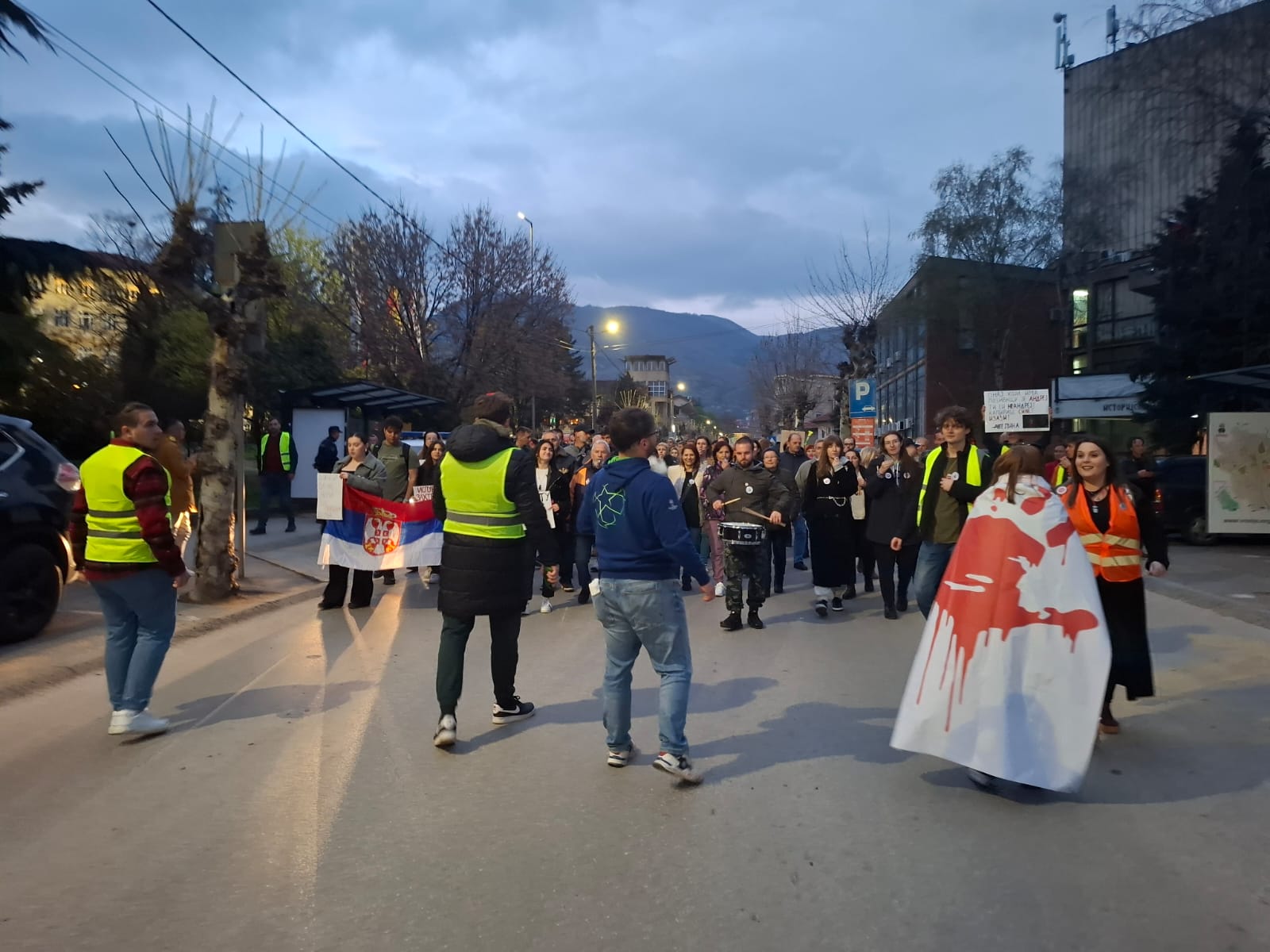 Protesti večeras u Vranju i blokada mosta u Aleksincu 1 protest vranje foto Dejana Cvetkovic 5