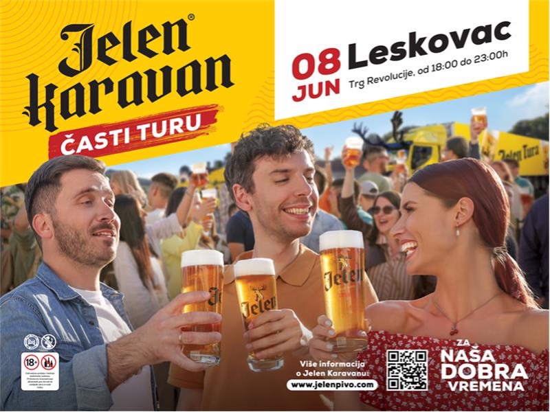 jelen pivo karavan leskovac