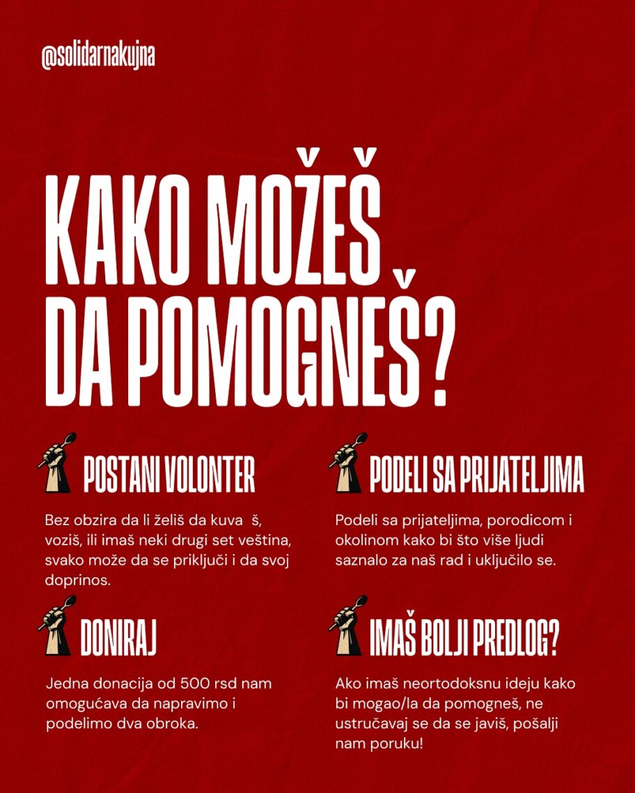 Grupa Nišlija pokrenula "Solidarnu Soul kujnu" - kuvaju srcem i za zajednicu 3 solidarna kuhinja