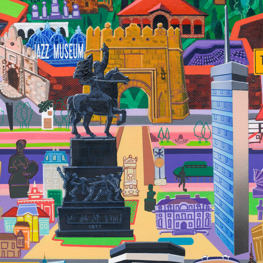 NISdetail slike 140x200cm akrilne boje na platnu 2025. Vuk Vuckovic 1