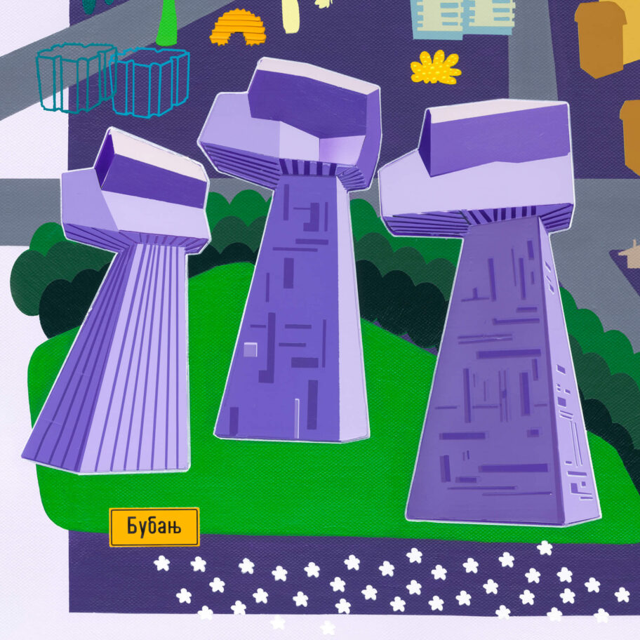 NISdetail slike 140x200cm akrilne boje na platnu 2025. Vuk Vuckovic 4