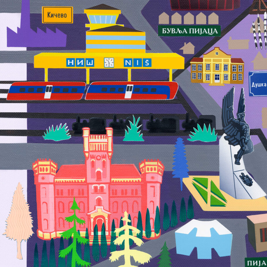 NISdetail slike 140x200cm akrilne boje na platnu 2025. Vuk Vuckovic 6