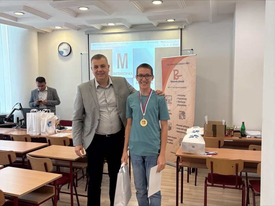 Prvo mesto na "Matematičkom maratonu" za učenika niške Gimnazije "Svetozar Marković" 3 peta foto matematickaakademija