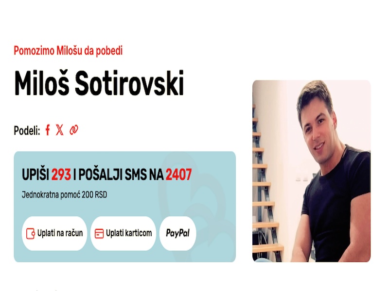 Nakon teškog udesa i borbe za život, Milošu potrebna pomoć za lečenje 7 milos pomoc