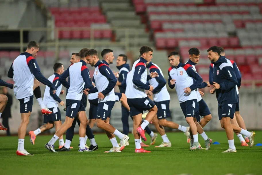 Večeras meč Srbije i Albanije u Leskovcu, "orlovi" trenirali u Nišu 3 reprezentacija nis foto fss