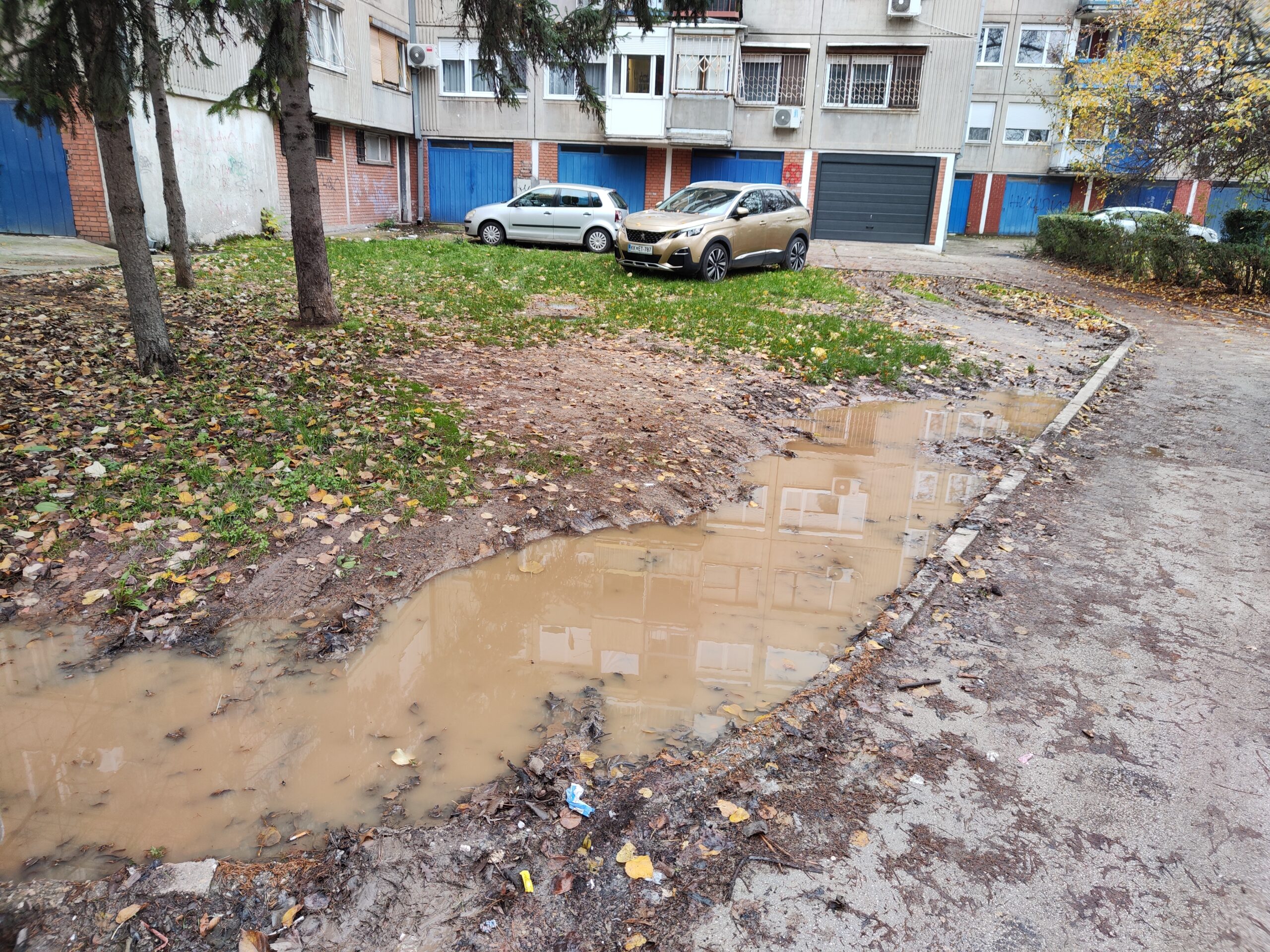 Umesto međublokovskog prostora - "močvara", stanari Bulevara Nemanjića u Nišu traže reakciju nadležnih 1 Blato 2 scaled