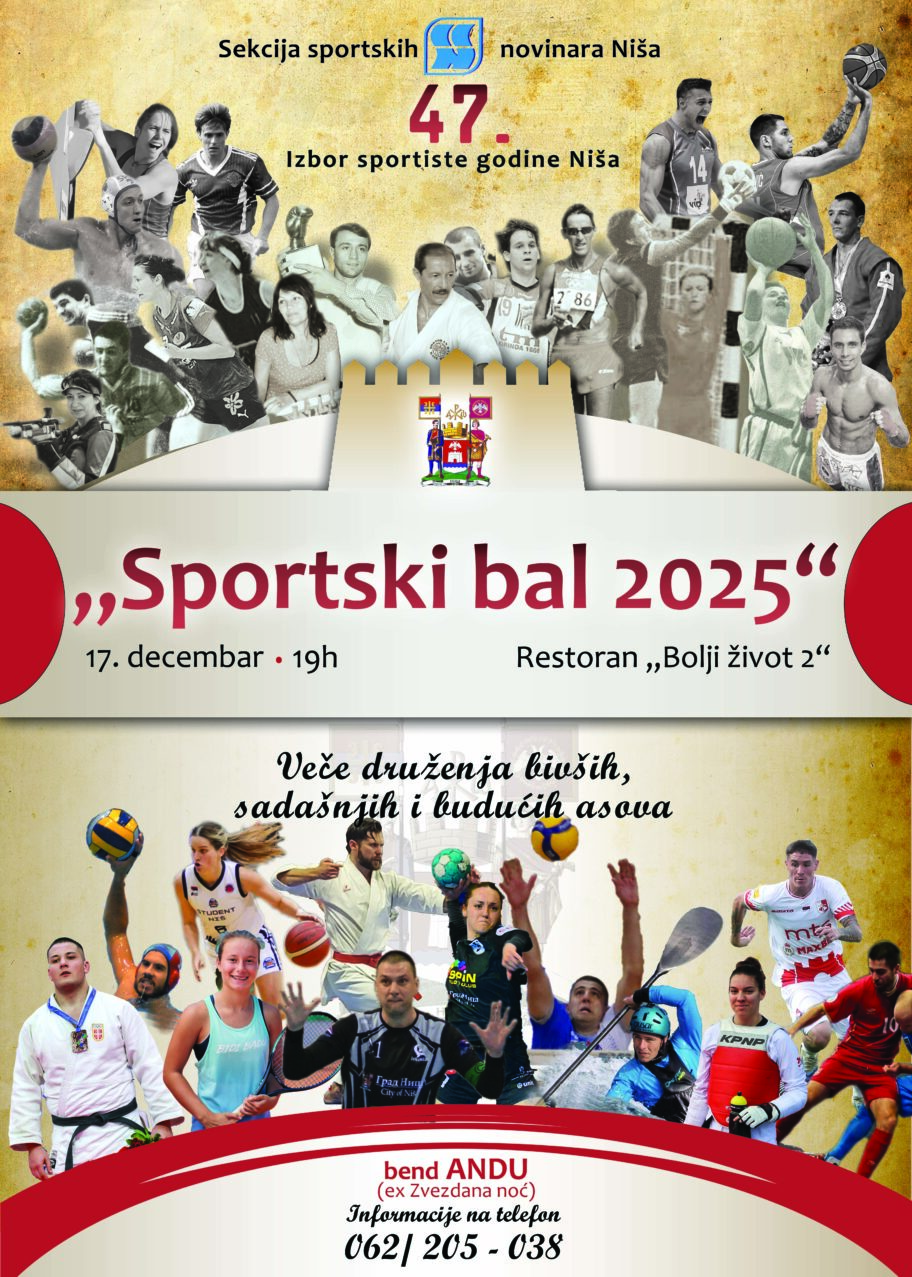 I ove godine izbor najboljih sportista i klubova u Nišu 2 Poster 2025