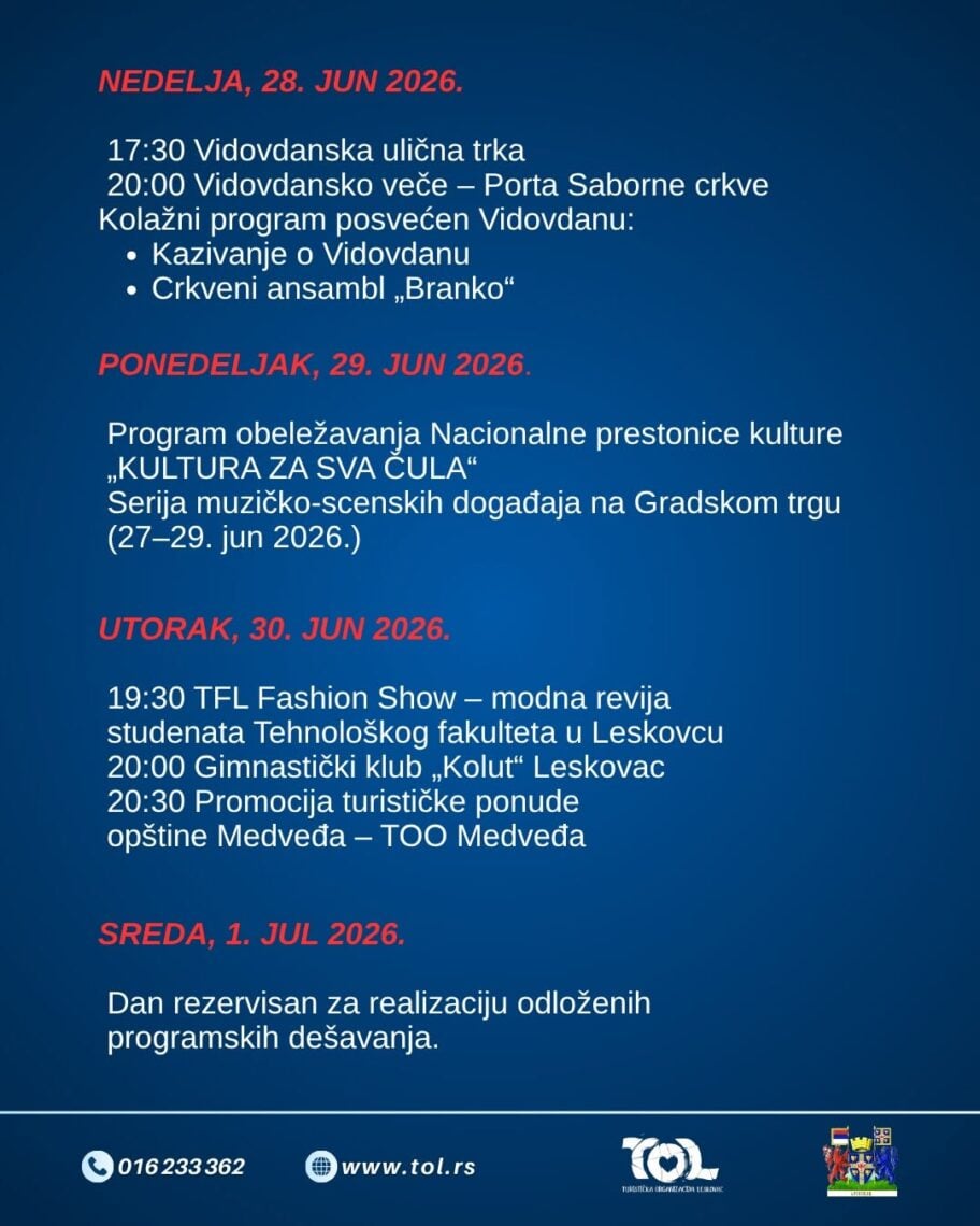 Leskovački letnji festival počinje 15. juna defileom mažoretkinja 5 tol1 1