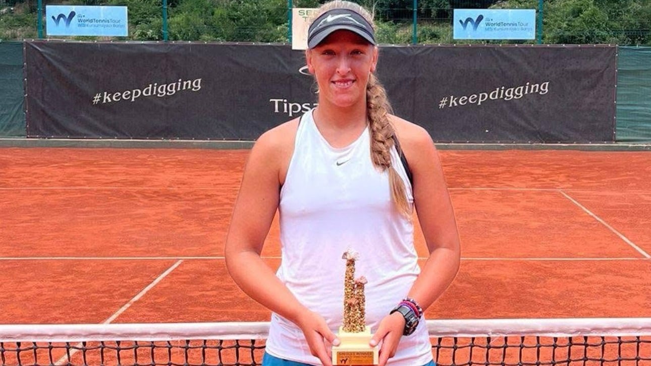 Niška teniserka Anja Stanković osvojila novu profesionalnu titulu na teniskom turniru u Kuršumlijskoj Banji 1 Anja Stankovic TAZ sa sampionskom titulom jul 2025