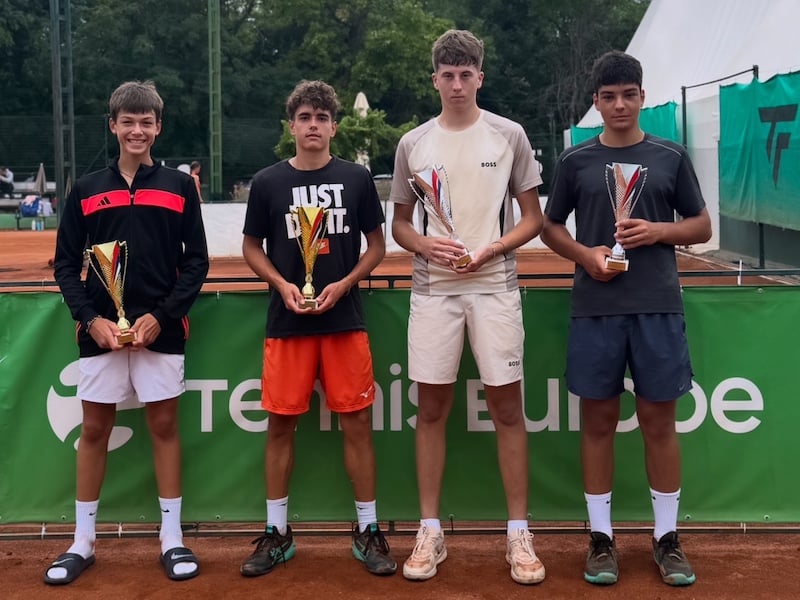 Brat i sestra iz Srbije osvojili titule na međunarodnom juniorskom turniru u Nišu 3 Juniori dubl Nis OPEN 2026 Tennis Europe